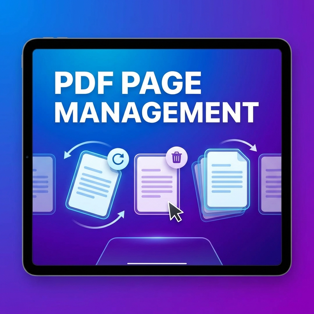 PDF Page Management: Delete, Rotate, and Reorder Pages Like a Pro